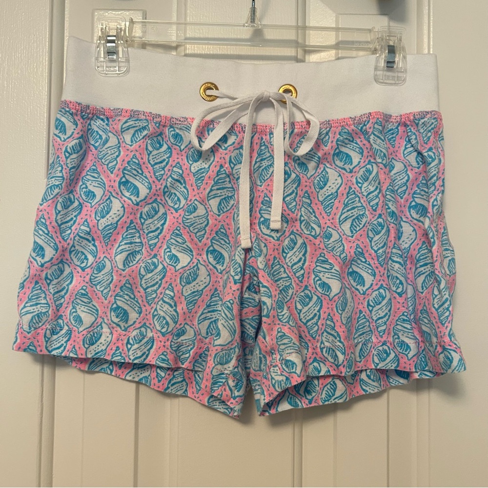 Lilly Pulitzer A Little Tipsy Seashell Chrissy Beach Shorts Linen Size XS